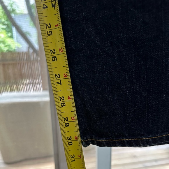 J. Crew Boy Boyfriend Jean Button Fly 33 short Dark Blue NWOT - Picture 12 of 16